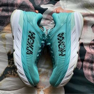 Hoka Bondi 7 Aqua Blue